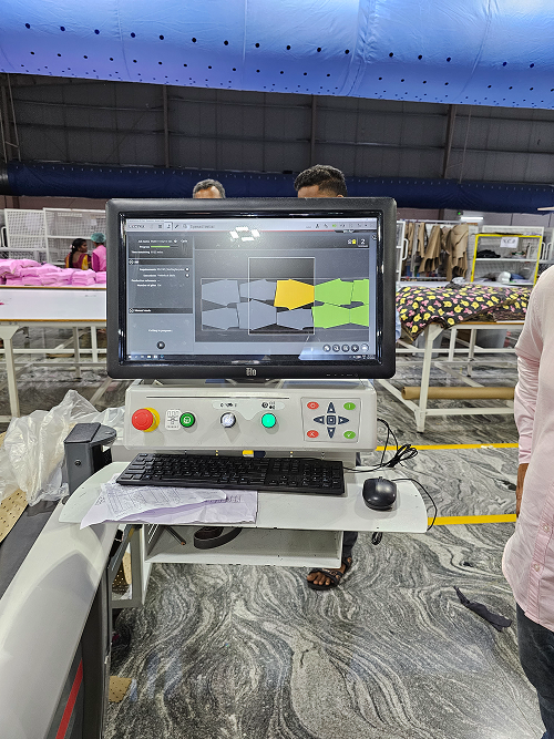 Factory floor visit — material handling area