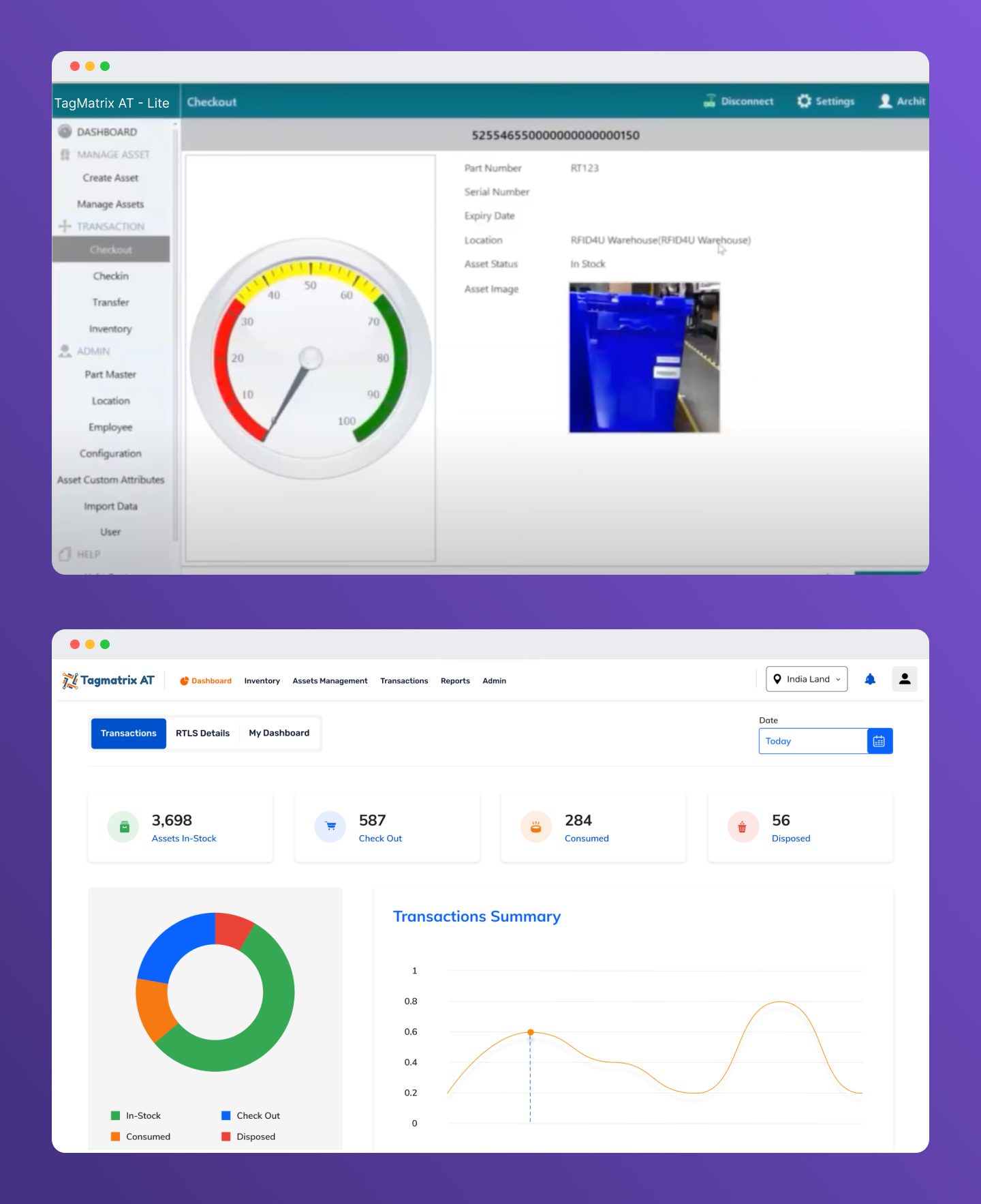 Before and after legacy TagMatiks interface vs redesigned system