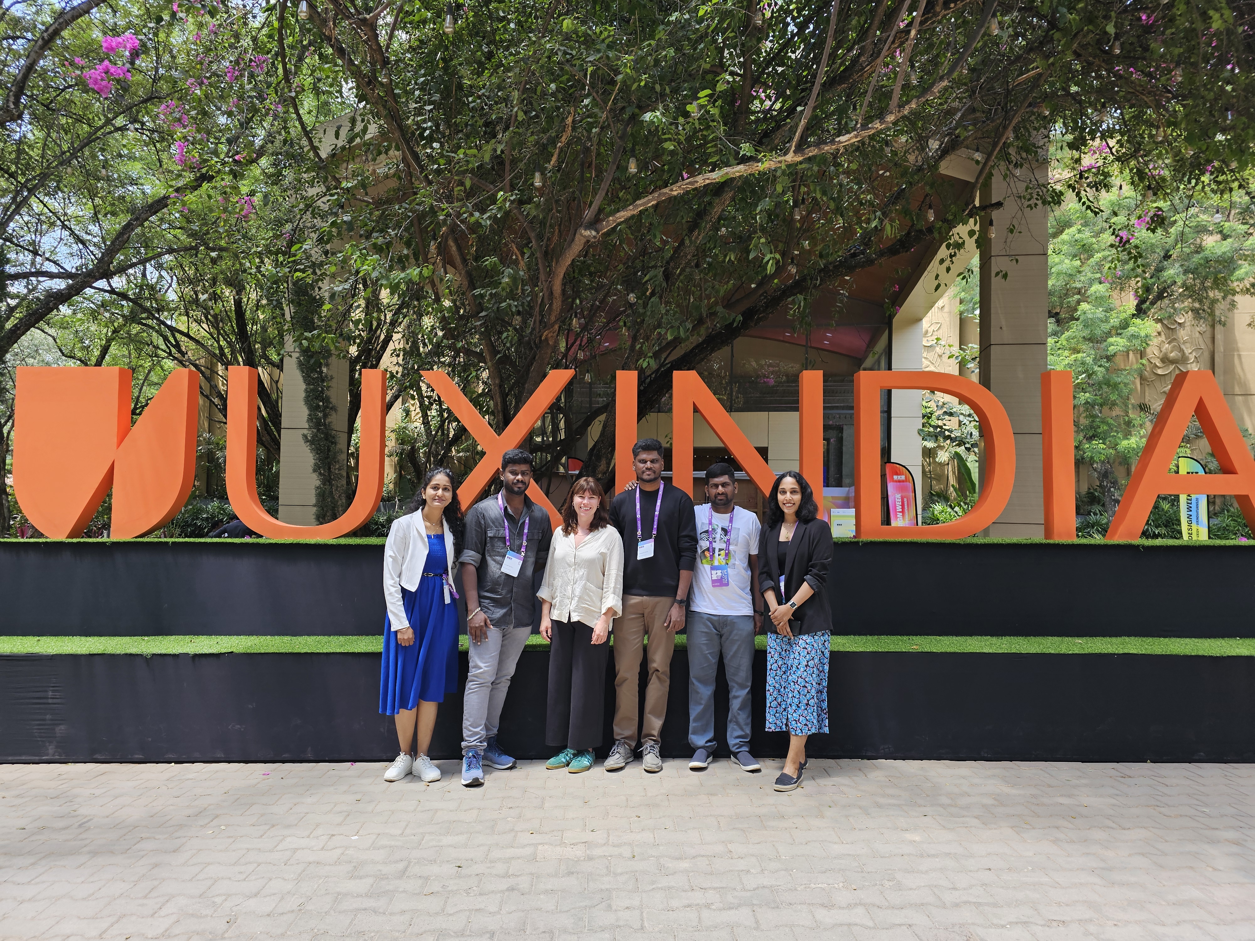 Group photo at UXIndia conference